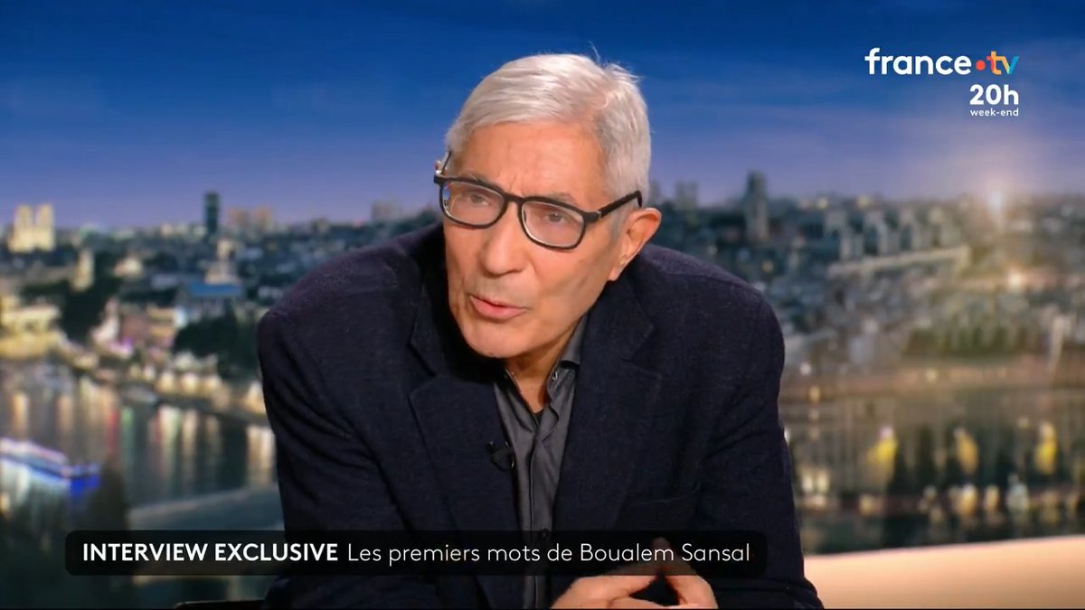 🔴⚡️ "J'ai des amis qui étaient du Front national et qui sont du Rassemblement national. Je ne choisis pas mes amis en fonction de leur appartenance politique." Boualem Sansal a-t-il des liens avec l'extrême droite ? Il répond. #JT20h