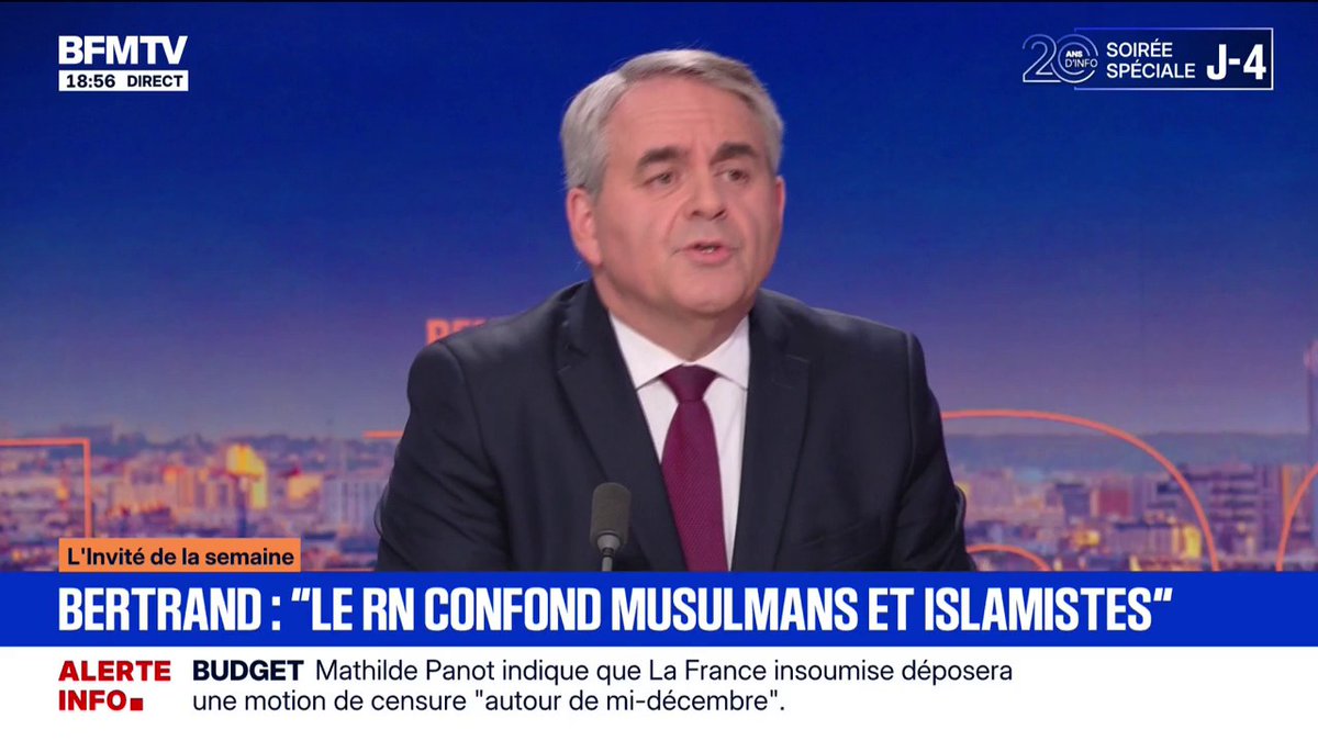 Primaire "de Darmanin à Knafo": pour Xavier Bertrand (LR), Éric Zemmour est "évidemment" d’extrême droite