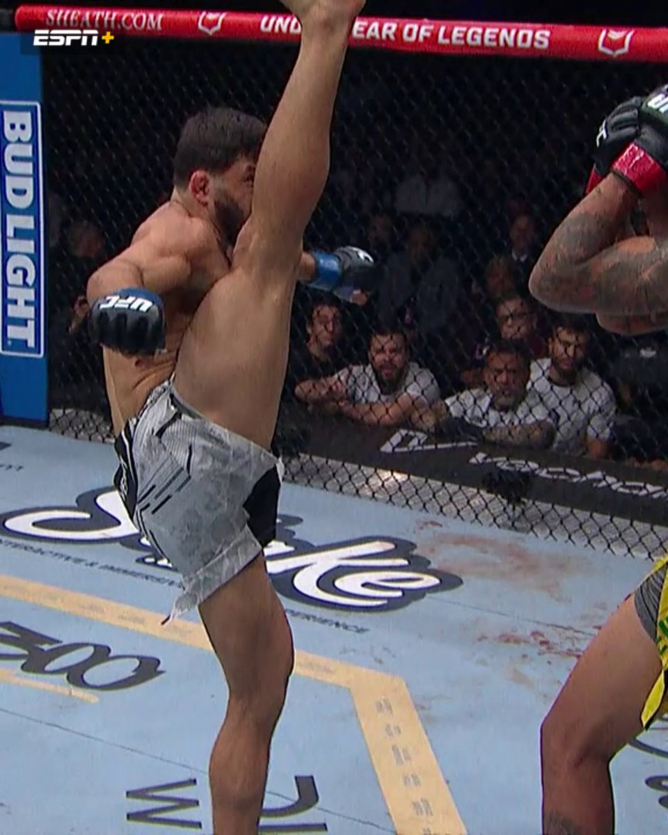 The fact he actually landed the Axe Kick is insane