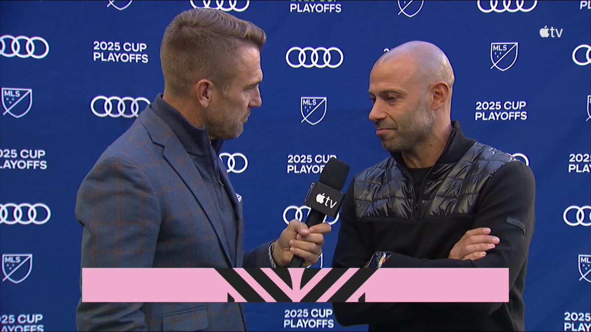 Javier Mascherano explains his starting XI, including why Luis Suárez is on the bench. 👀 📺 MLS Countdown on #MLSSeasonPass: // Audi MLS Cup Playoffs