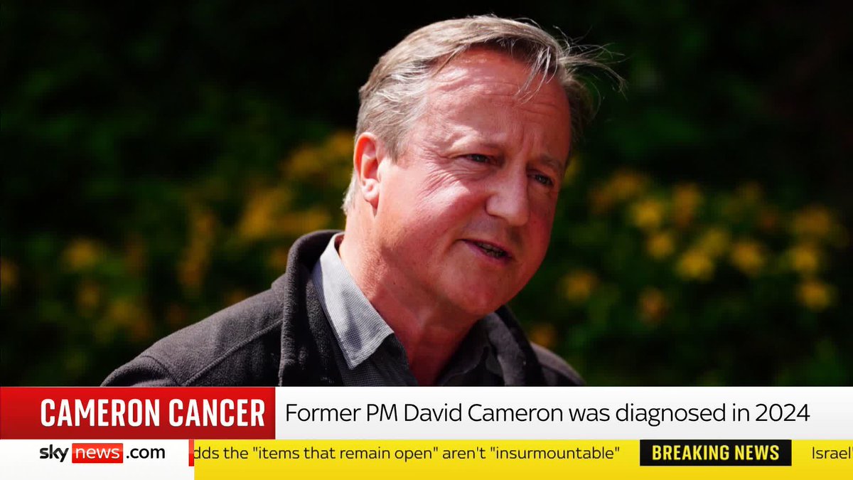 David Cameron has revealed that he was diagnosed with prostate cancer last year. The former Prime Minister was successfully treated and is now backing calls for a national screening programme on the NHS. Sky's Jon Craig has more. 📺 Sky 501 & YT