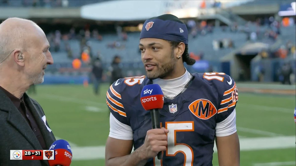 "We've made it interesting pretty much every game" 😅 Rome Odunze reflects on the Chicago Bears moving to 8-3 after victory over the Pittsburgh Steelers 💭
