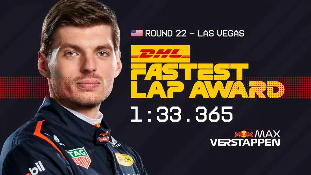 Max was unstoppable in Vegas! ⏱️💨 The Red Bull driver took his third DHL_Motorsports Fastest Lap of the 2025 season 👉 #F1 #LasVegasGP #MomentsThatDeliver