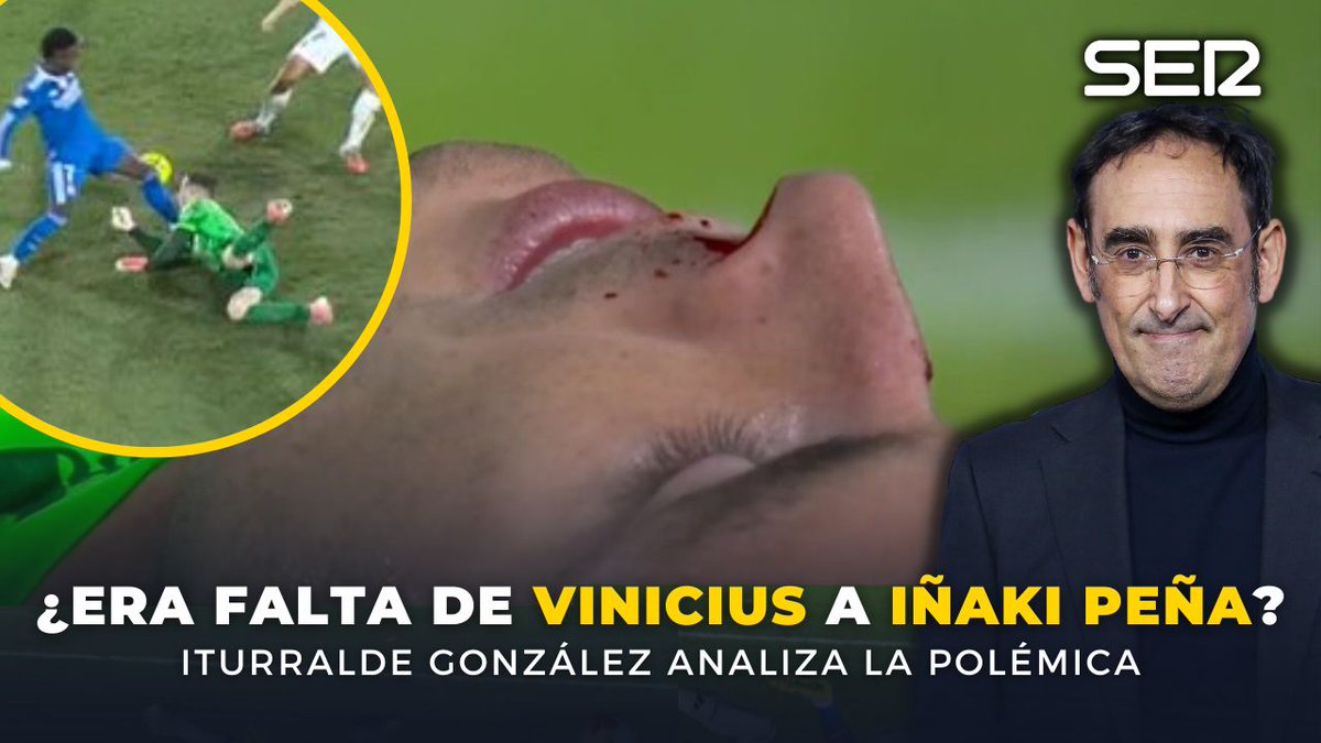 ⚠‼ Eduardo Iturralde sobre el gol de Bellingham y la falta previa de Vinicius a Iñaki Peña #ElcheRealMadrid ❌ "PARA MÍ HAY FALTA PREVIA" 🗣 "Le golpea con la pierna en la nariz Y LE DEJA SANGRANDO"