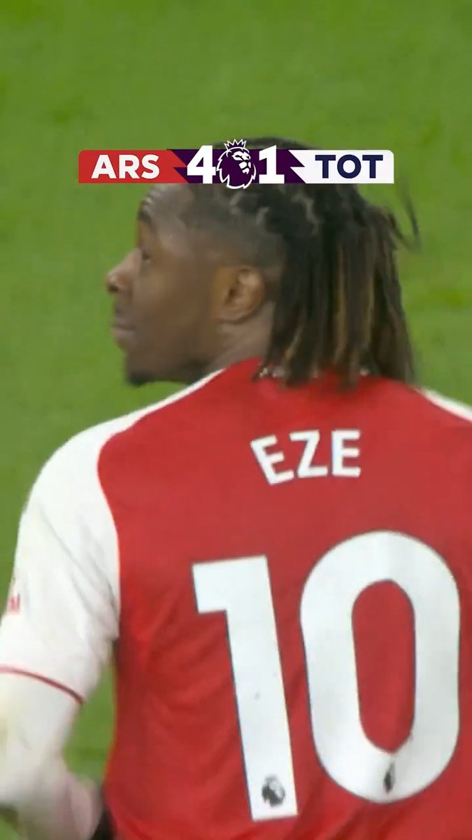 Eberechi Eze, scorer of the first-ever north London derby hat-trick in the Premier League.