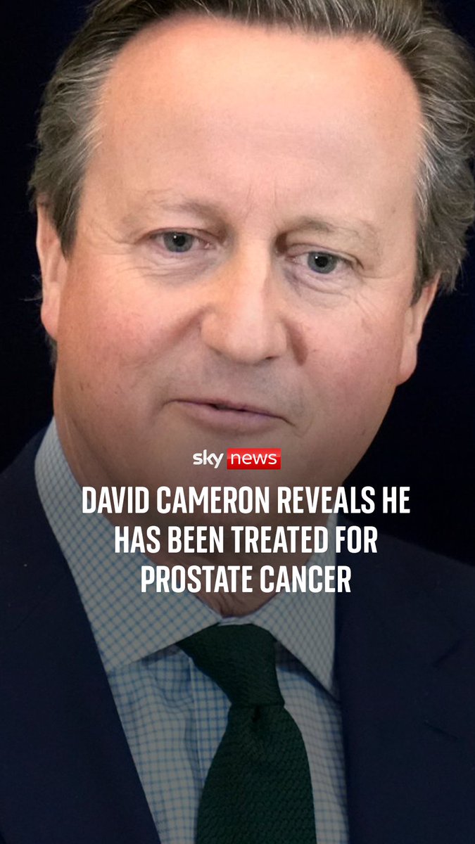In an interview with The Times, the former prime minister revealed he was diagnosed with prostate cancer after his wife, Samantha, urged him to get tested. He is backing calls for a national screening programme on the NHS.