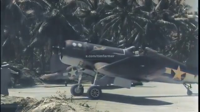 Some cool footage out of Espiritu Santo in '43 of what I believe is VF-17 "Jolly Rogers" Corsairs. First time seeing nose art on an F4U. VF-17, in only 76 days of fighting, flew 8,577 combat hours, destroyed 154 planes (and 5 ships) while losing only 13 pilots themselves.🫡