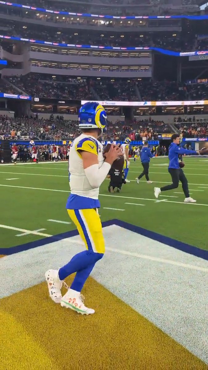 27 TDs 2 INTs And we get to watch Matthew Stafford work on Sunday night 🎯 TBvsLAR – 8:20pm ET on NBC Stream on NFL+ + Peacock