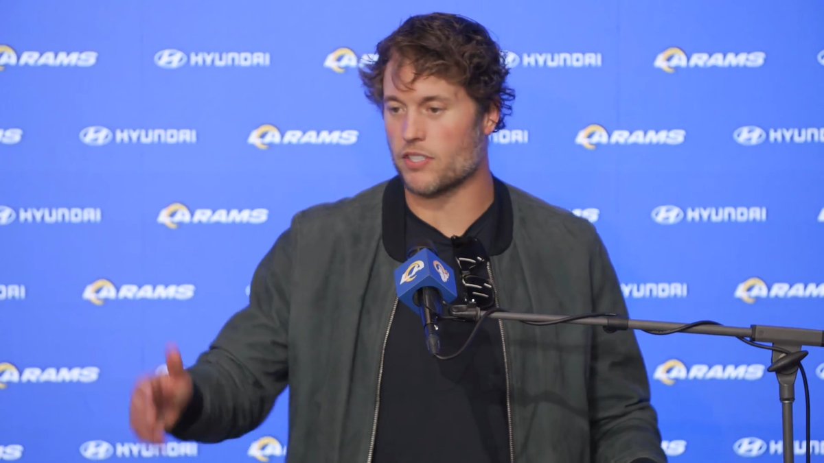 "It was a great atmosphere out there today. Our fans did a great job showing up... They were loud, it was a [tough environment for Tampa]." 🎥 Matthew Stafford on SoFi Stadium