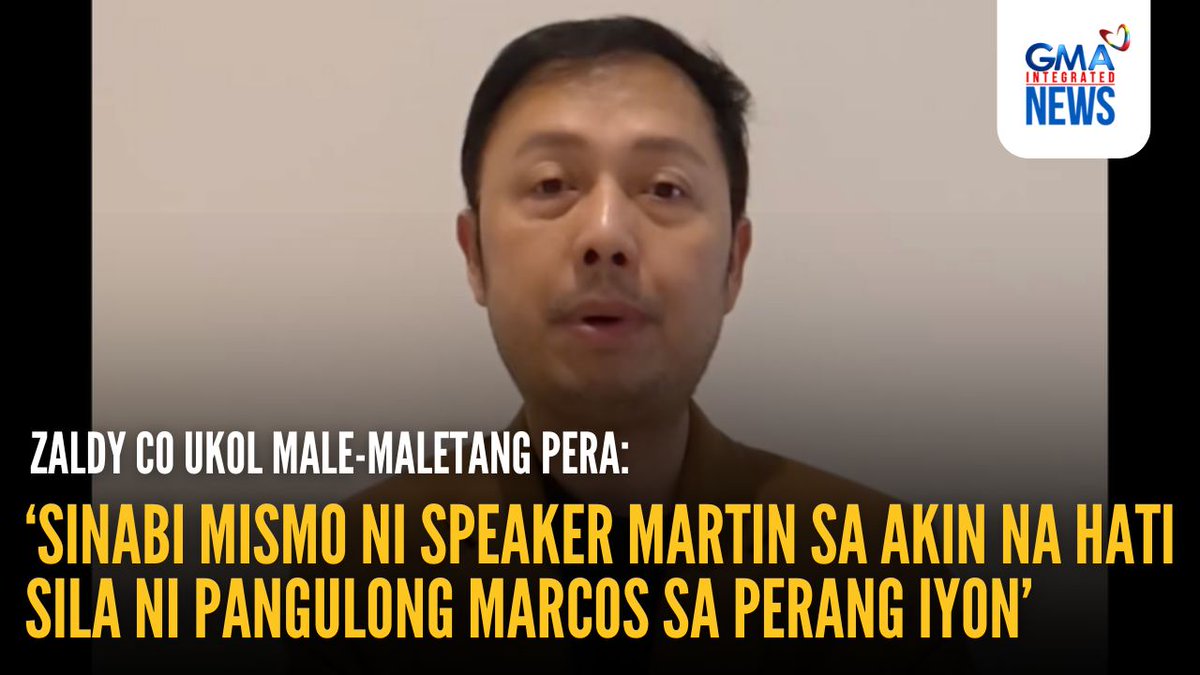 ‘SINABI MISMO NI SPEAKER MARTIN SA AKIN NA HATI SILA NI PANGULONG MARCOS SA PERANG IYON’ Video ng "mas detalyado" umanong kuwento tungkol sa nabanggit na P56 billion na deliveries para kina dating Speaker Martin Romualdez at Pangulong Bongbong Marcos, inilabas ni Zaldy Co sa kaniyang Facebook account ngayong Lunes, November 24, 2025. Courtesy: Rep. Zaldy Co/Facebook