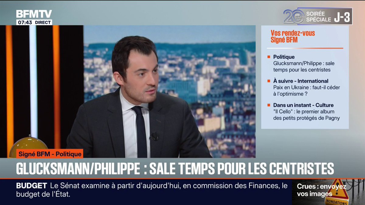 Glucksmann/Philippe: "Un centre qui traverse en ce moment une zone de turbulence" L'édito politique d'Arthur Berdah
