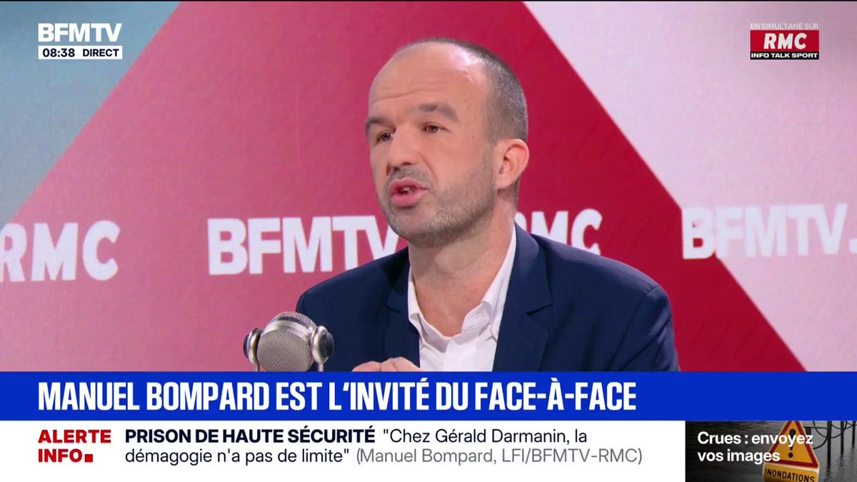 "Ça n'a rien à voir avec la DZ Mafia" Manuel Bompard revient sur la polémique à propos de Sébastien Delogu et Rima Hassan