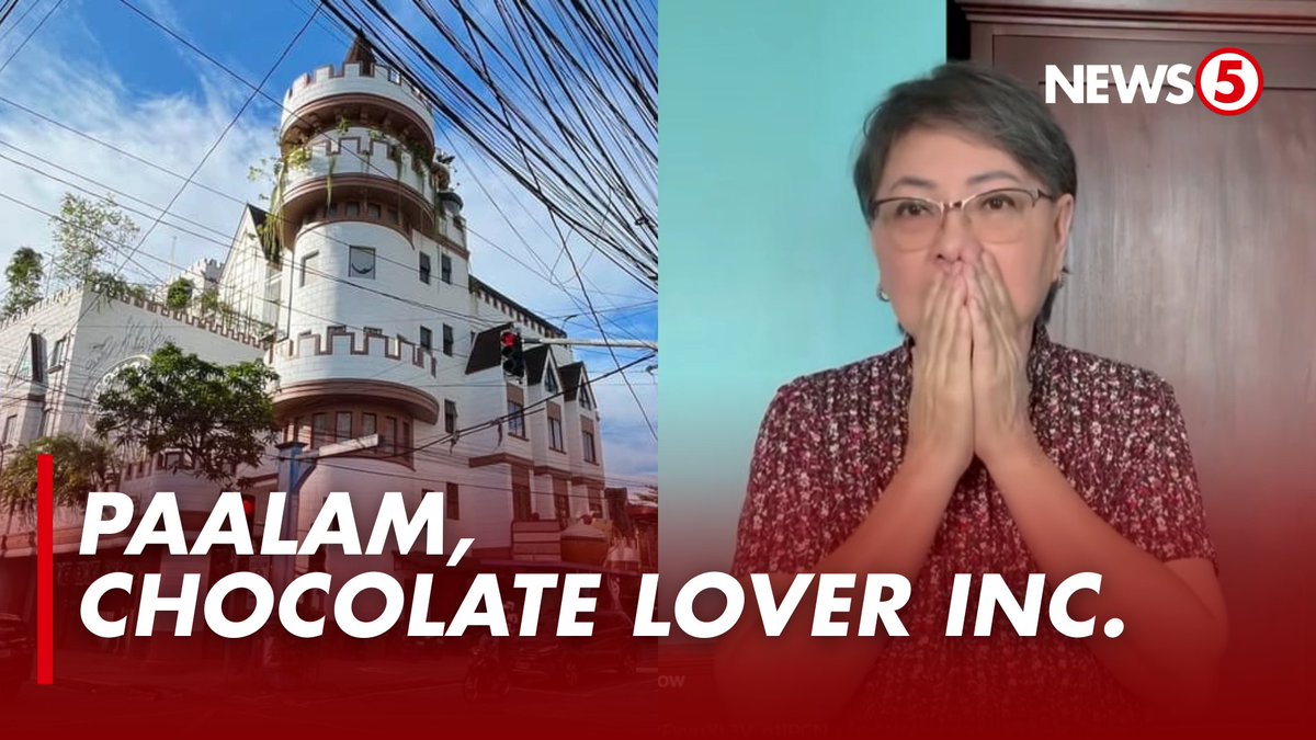 SALAMAT, CHOCOLATE LOVER Emosyonal na inanunsyo ni Chocolate Lover Inc. owner Annie Carmona-Lim na permanente nang magsasara ng tanyag nilang chocolate tower sa Cubao, Quezon City sa December 26, 2025, dahil sa mga personal na rason.