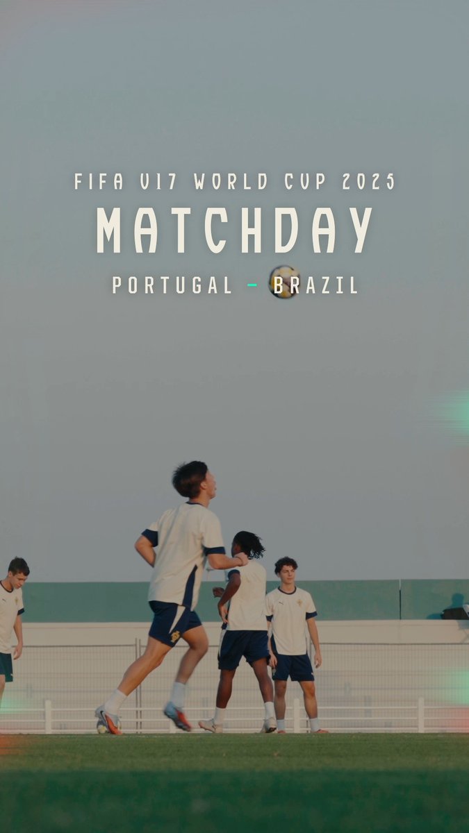 Vamos a isto, rapazes. 𝗝𝘂𝗻𝘁𝗼𝘀. 🫂✨ #FazHistória | #U17WC