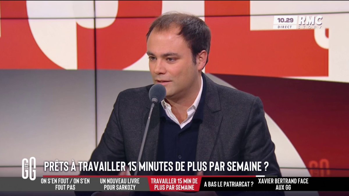 👩💻 Prêts à travailler 15 minutes de plus par semaine ? 🗣️ Charles Consigny : "Il faut passer à 40h de travail, passer la retraite à 67 ans, tronçonner nos dépenses sociales et remettre de l'énergie dans ce pays. Il faut une révolution." #GGRMC