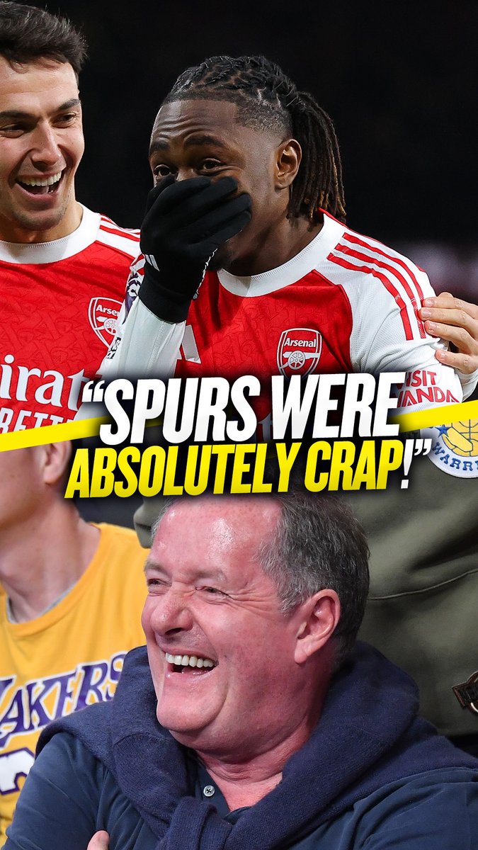 🤫 "Can we just have a moment of silence for Tottenham fans...?" ✈️ "I don't know what you do if you're a Spurs fan, maybe leave the country?" #AFC fan @PiersMorgan hammers "absolutely crap" #THFC after their 4-1 loss at the Emirates! 👀