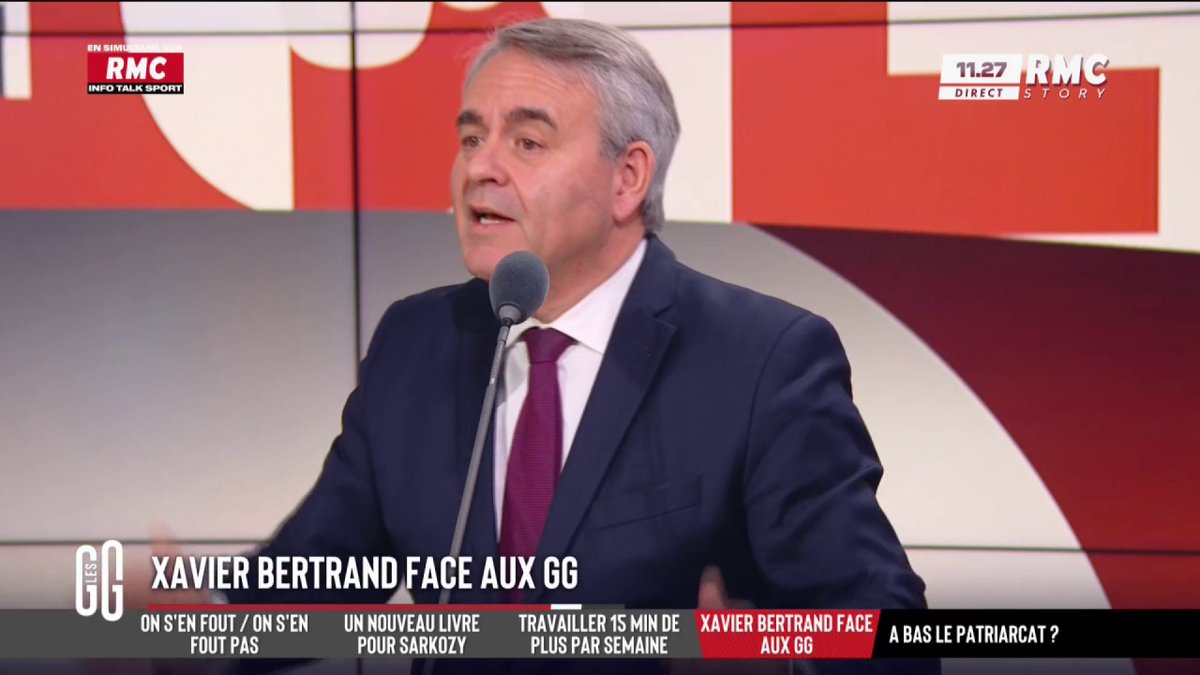 🎙️ Xavier Bertrand : "Il y a plein de gens en politique qui veulent monter sur le manège, y rester et qui n'ont plus envie de changer la vie des gens. C'est un drame." #GGRMC