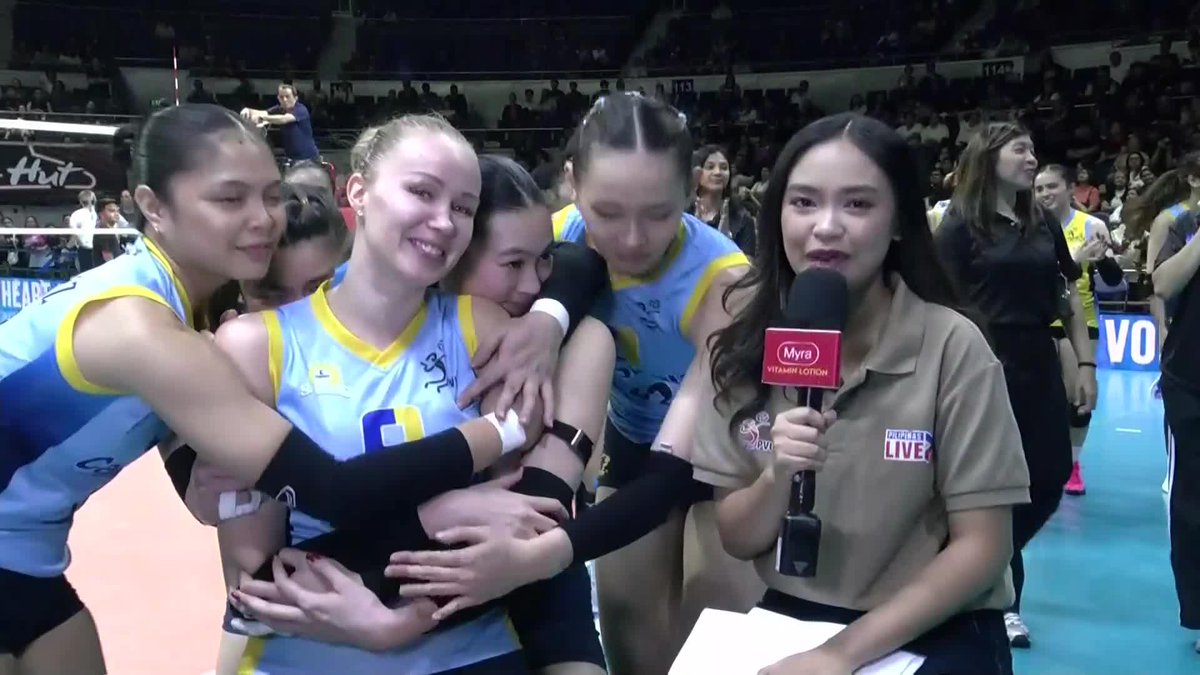 YOU WILL BE MISSED, SASHA 🥹☀️ Oleksandra Bytsenko became emotional after Capital1’s quarterfinal match against ZUS Coffee, expressing her gratitude to her team and fans as she played her final game for the Solar Spikers in the 2025 PVL Reinforced Conference. #PVL2025