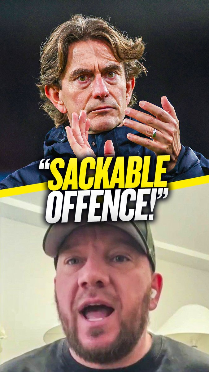 😡 "The worst performance I've ever seen in the derby!" 😲 "It's a sackable offence... Thomas Frank's playing a dangerous game!" Jamie O'Hara has a warning for #THFC's Thomas Frank after "embarrassing" loss at #AFC! 👀
