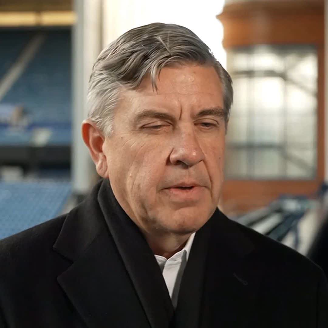 🗣️ "We want different executives to help us lead the transformation of the club..." Rangers chairman Andrew Cavenagh speaks 𝙚𝙭𝙘𝙡𝙪𝙨𝙞𝙫𝙚𝙡𝙮 to Sky Sports News as chief exec Patrick Stewart and sporting director Kevin Thelwell leave the club ⤵️
