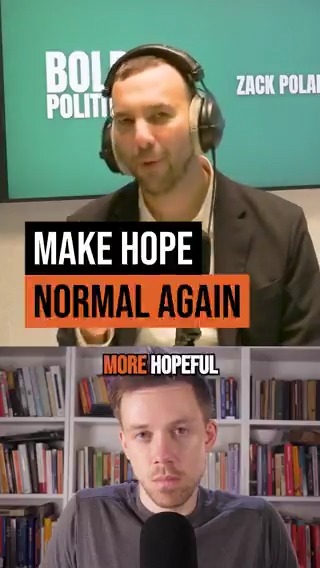 He wants to make hope normal again. Reckon it will catch on? Zack Polanski