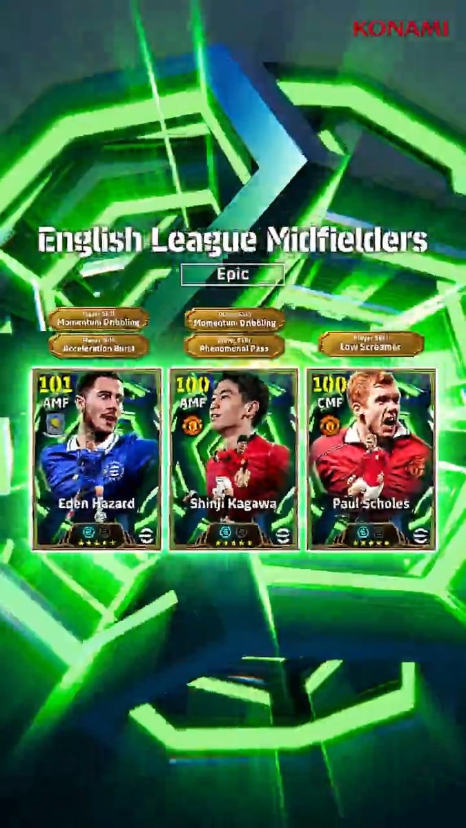 Epic : English League Midfielders Trailer 🏴󠁧󠁢󠁥󠁮󠁧󠁿📽️ 🇧🇪 Eden Hazard 🇯🇵 Shinji Kagawa 🏴󠁧󠁢󠁥󠁮󠁧󠁿 Paul Scholes #eFootball2026 | #eFootballHUB