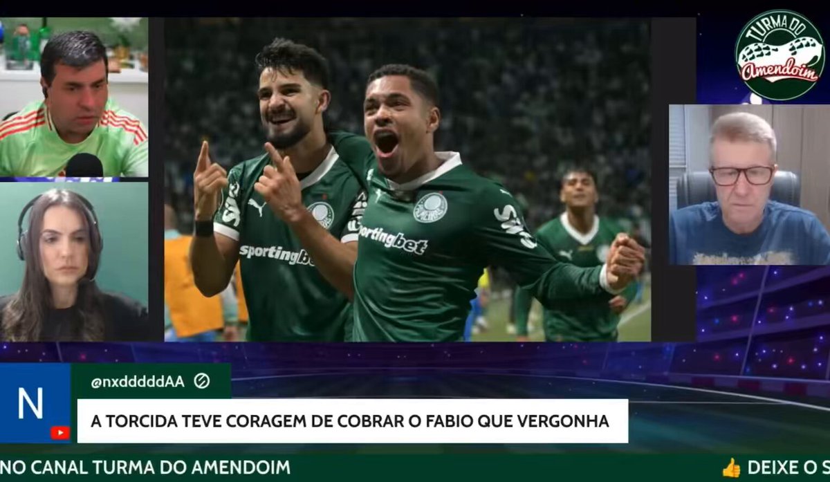 🗣️ “O Allan é sempre o primeiro a ser sacado. Ele (Abel) faz o mesmo que fazia com Endrick e Estevão. Se ele tirasse o Allan para colocar Edmundo ou Muller, tudo bem, mas ele coloca o FACUNDO. Quando foi que o Facundo mudou alguma partida?” 📺 Turma do Amendoim