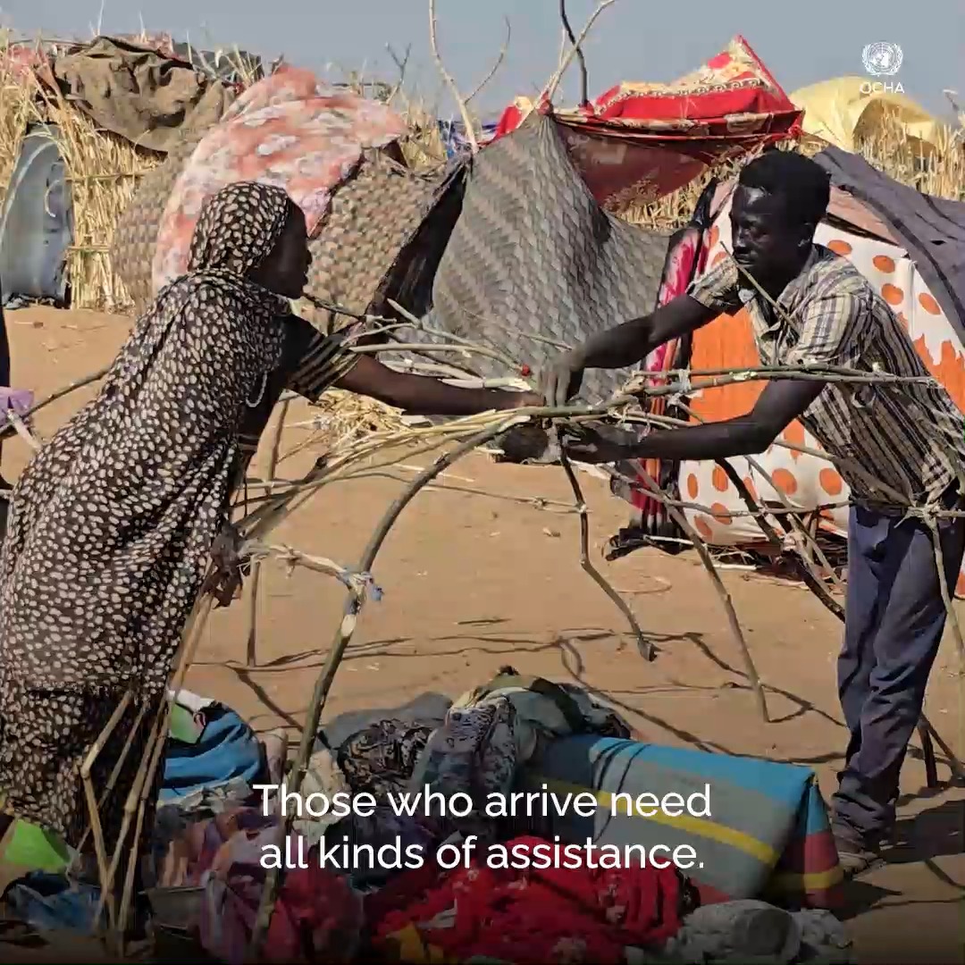 #Sudan’s North Darfur is at breaking point. People fleeing El Fasher arrive at displacement sites where conditions are dire and needs are immense. United Nations and partners are doing all they can, but they need more support and urgent humanitarian access.