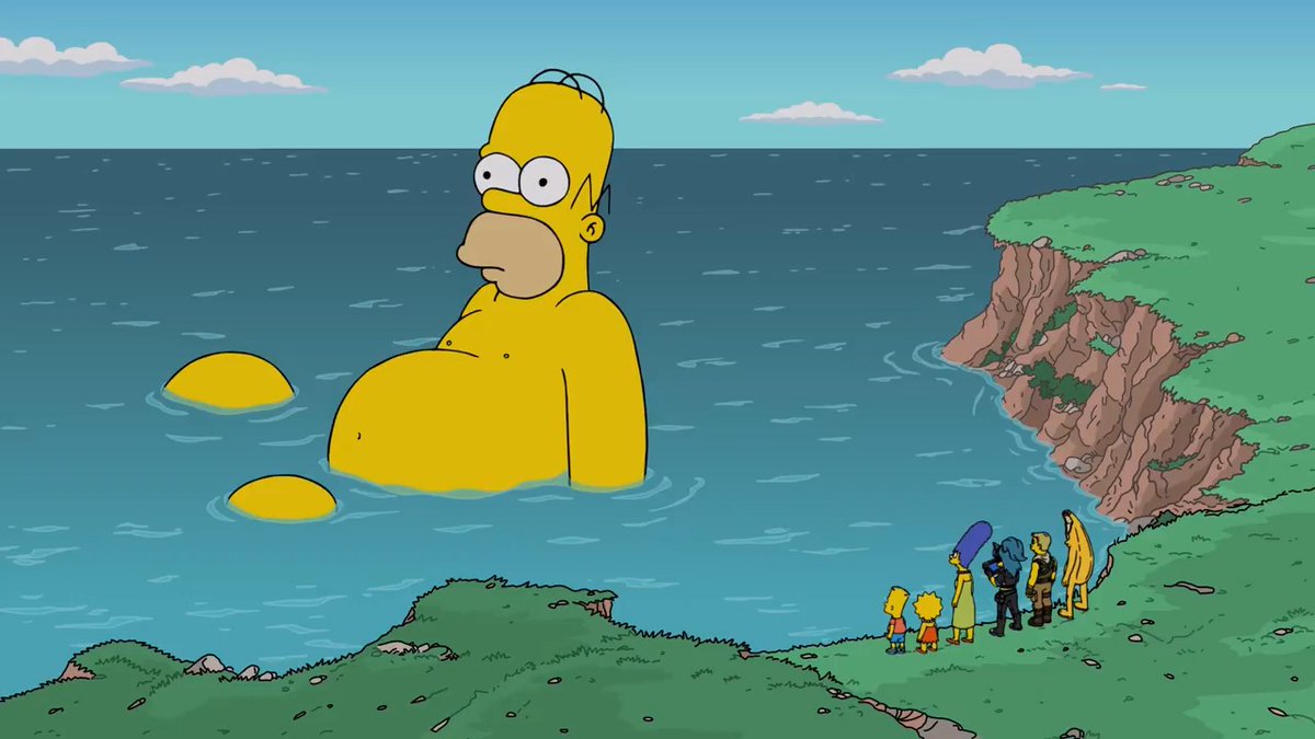 Giant Homer walks the island! His appetite is colossal and his underpants are colossaler. Prepare for the final battle of the season on November 29 and stream all of the Fortnite | The Simpsons shorts now on Disney+.