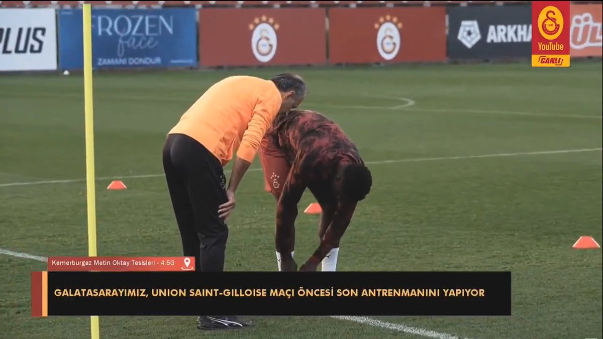 Davinson Sanchez, idmanda krampon değişikliğine gitti.