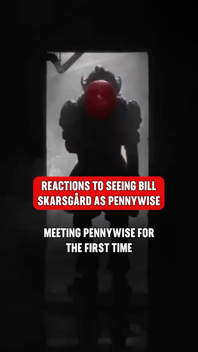 #ItWelcomeToDerry cast share their reactions to meeting Bill Skarsgård as Pennywise for the first time.