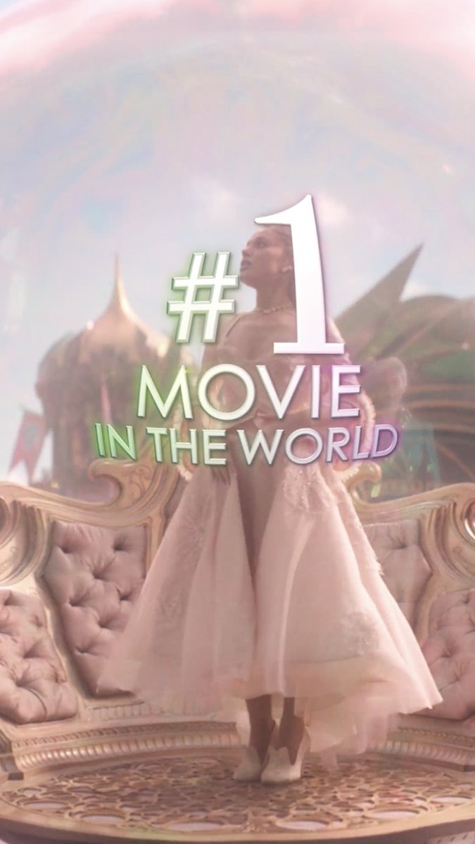 We couldn’t be happier! Wicked: For Good is the #1 movie in the world ✨