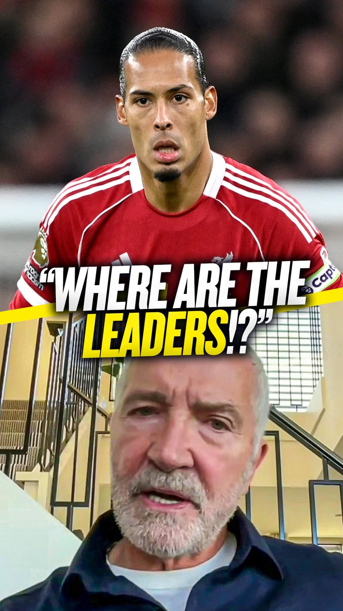 🤷♂️ "You only need one out-and-out leader, who's that man?" 🤔 "I've seen something in Van Dijk before that I didn't think big players did..." Graeme Souness questions if Virgil van Dijk is providing enough leadership at #LFC right now! 😳