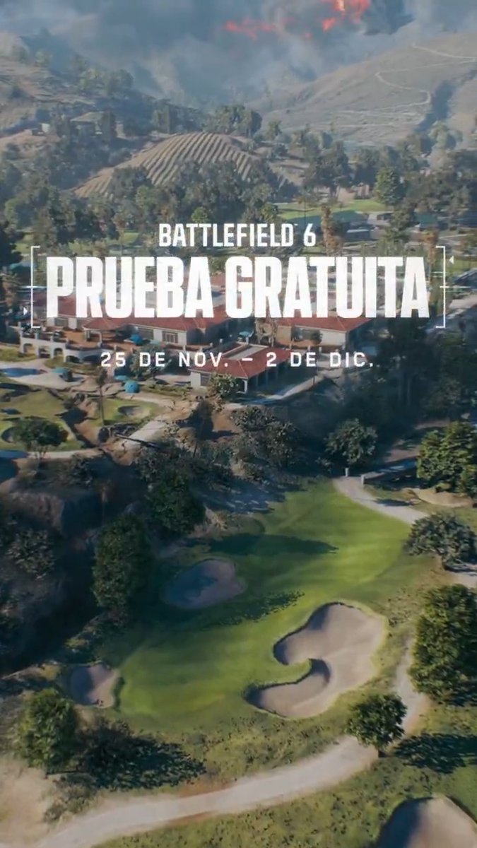 4 modos. 3 mapas. 1 semana gratis de #Battlefield6 🫡 Desde mañana y hasta el 2 de diciembre, descarga, forma a tu escuadrón y deja tu huella.