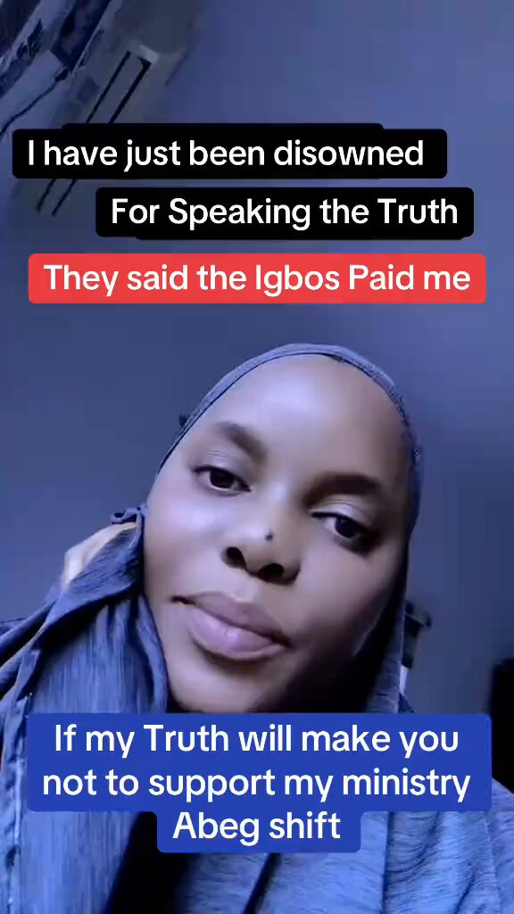 “I Have Just Been Disowned For Speaking The Truth About The Killings Happening in Nigeria By Bandits. They Claimed The Igbos Paid Me,”-Northern Lady.
