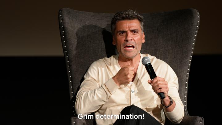 GRIM DETERMINATION. Oscar Isaac reflects on the support Guillermo del Toro provided to him on set of FRANKENSTEIN. Watch now on Netflix.