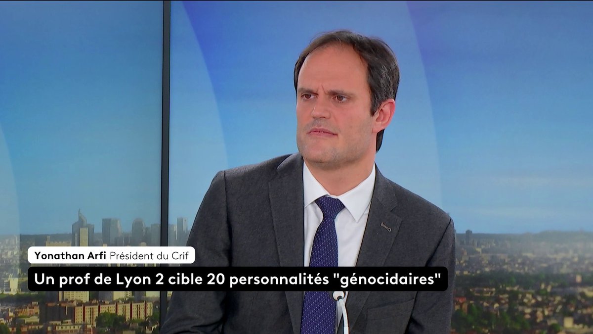🔴 🗣️ "C'est une diffamation extrêmement grave" : le président du Crif Yonathan Arfi réagit après la publication par un professeur de l'université Lyon 2 d'une liste de personnalités qu'il qualifie de "génocidaires à boycotter". Sonia Chironi #ToutEstPolitique #Canal16