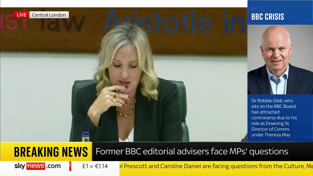 Former BBC editorial adviser Michael Prescott, whose leaked memo raised concerns over the organisation's impartiality, tells MPs that he doesn't think the BBC is institutionally biased. He says much of the BBC's work is "world class". 📺 Sky 501