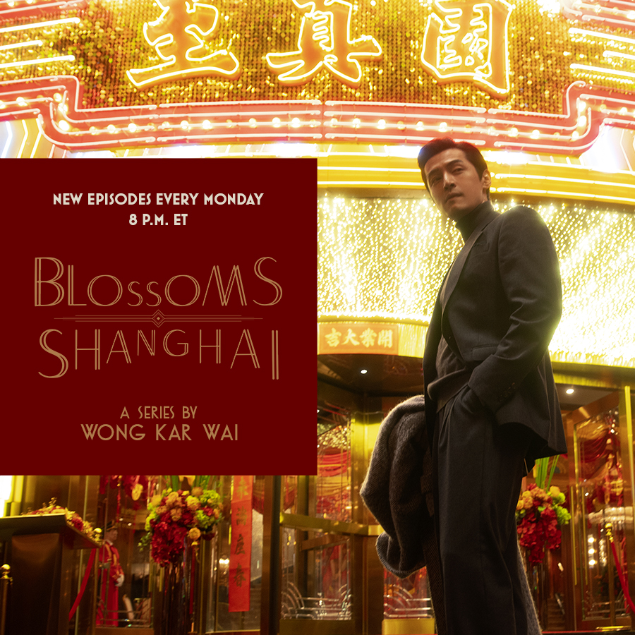 Wong Kar Wai’s BLOSSOMS SHANGHAI 🌹✨ Premiering exclusively on the Criterion Channel tonight at 8pm ET! From the director of IN THE MOOD FOR LOVE and CHUNGKING EXPRESS comes a dazzling new 30-episode series set against the rise of 1990s Shanghai.