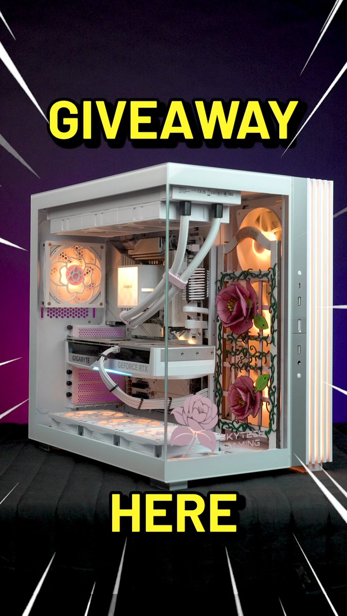 Enter for your chance to win the White Camellia Skytech Gaming PC