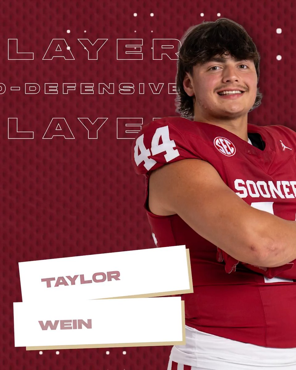 🏈 SEC Co-Defensive Player of the Week | WK 13 ☝️ Taylor Wein, Oklahoma Football #SECFB | presented by Allstate