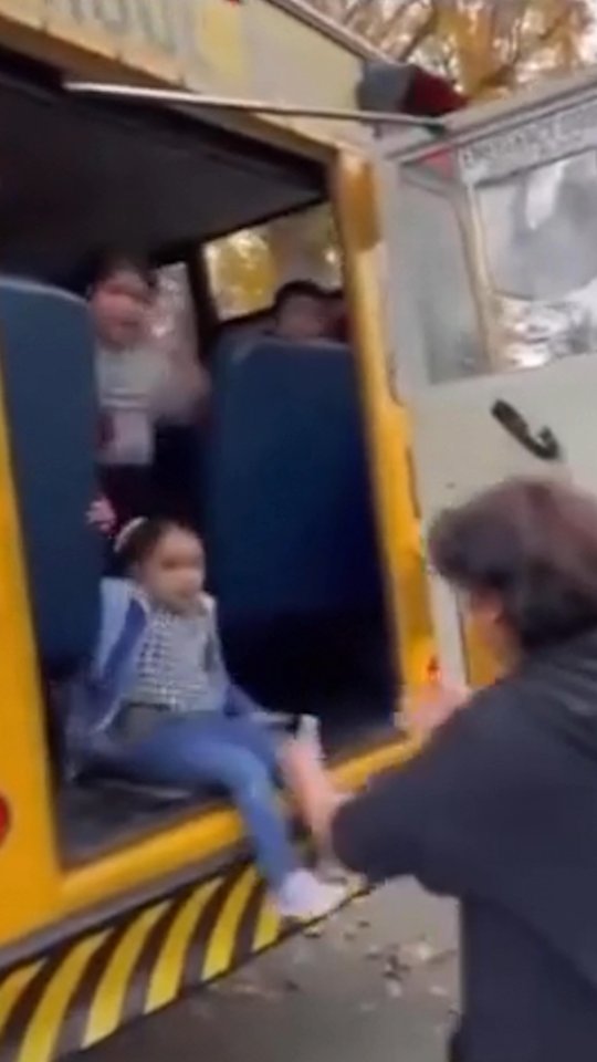 As ICE was raiding a nearby community in Charlotte, NC, this bus driver opened the back door to get the kids off the bus and to safety as quickly as possible.