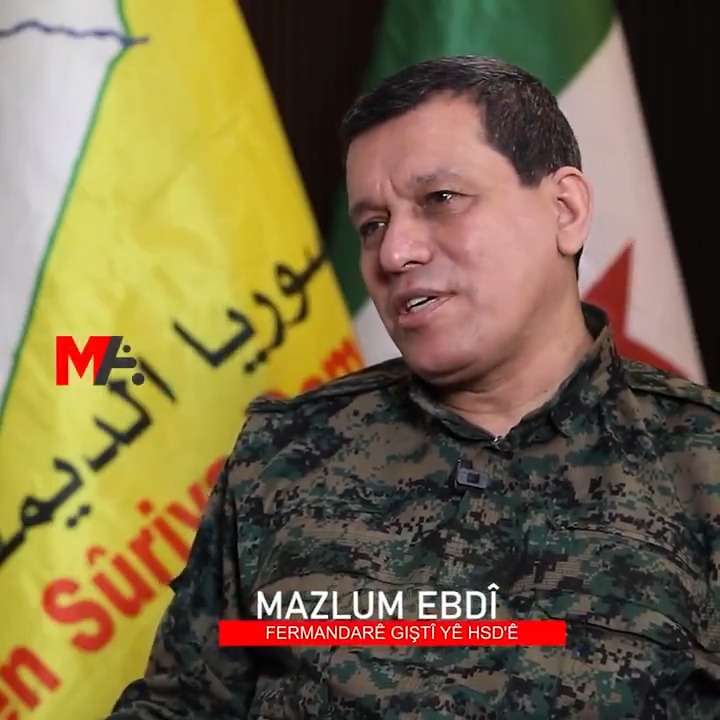 Mazlûm Ebdî ile kapsamlı bir söyleşi yaptık, merak edilenleri açık bir şekilde yanıtladı: 🔴Türkiye’nin endişeleri var, bunu çözmeyi istiyoruz 🔴 Mektup yoluyla İmralı'nın görüşleri alındı 🔴İmralı'ya gitme ihtiyacı duyuyoruz, bu sürece katkı sunar