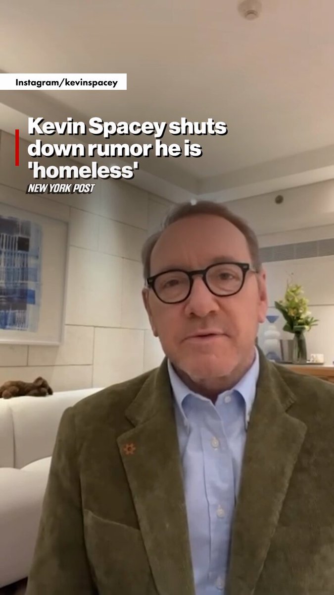 Kevin Spacey clarifies ‘rumor’ that he’s homeless