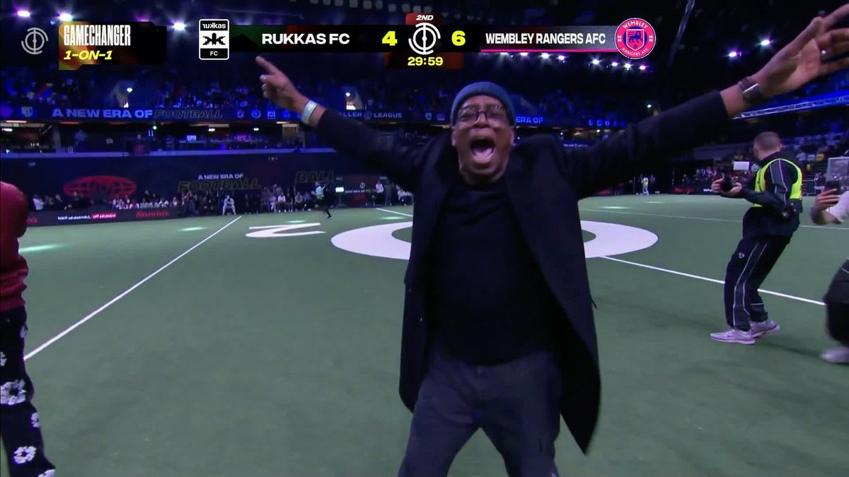 WHAT A WAY TO WIN IT 🤩 Ian Wright can't contain his delight as Wembley Rangers seal a win with a stunner!