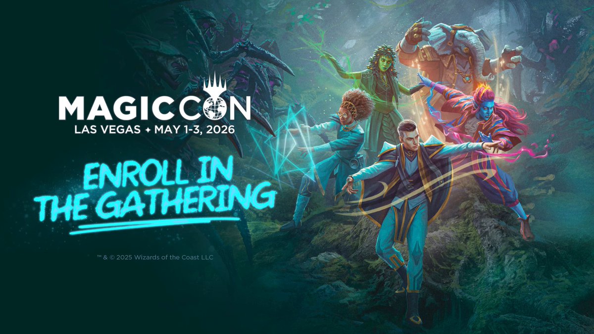 Attention Strixhaven students, it's almost time to (early) enroll in the gathering! Early bird badges for #MCVegas go on sale Monday, 12/1 at 10 AM PST. Read more about our first MagicCon in 2026 here: