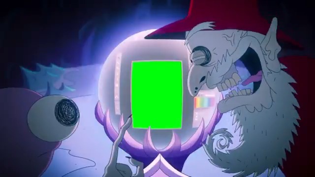 Bald Wizard's orb — Smiling Friends s03e07 green screen