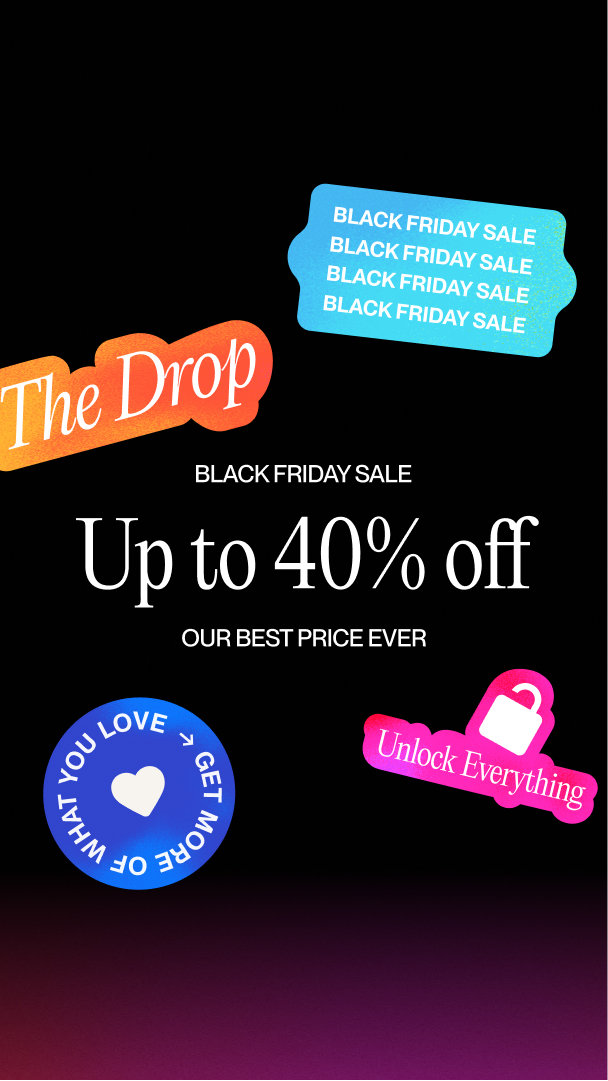 our biggest sale ever is live NOW until 12/1. Try out Pro or Premier for 20% off your first month or get 40% off annual plans!!
