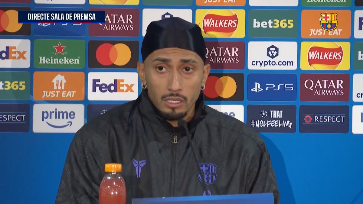 "Siempre he dicho que para jugar en este Club el objetivo principal debe ser ganar la Champions. El año pasado por muy poco no estuvimos en la final, pero esta temporada veo al equipo más maduro." 🗣️ Raphinha