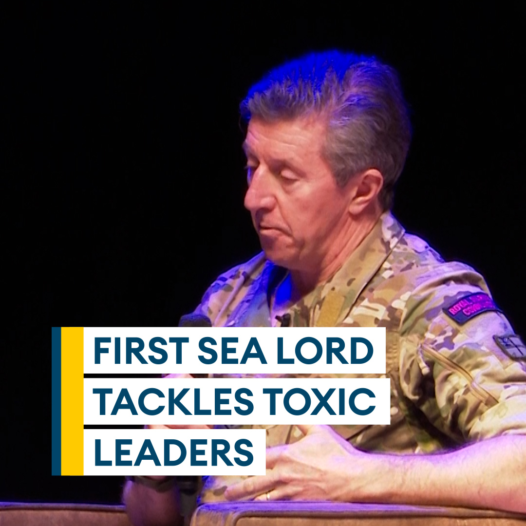 The Royal Navy is "vulnerable to promoting toxic leaders"🗣️ First Sea Lord, General Sir Gwyn Jenkins, opens up about his concerns with how the Navy assesses its leaders Full story🔗